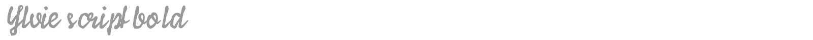 Ylvie script bold font preview